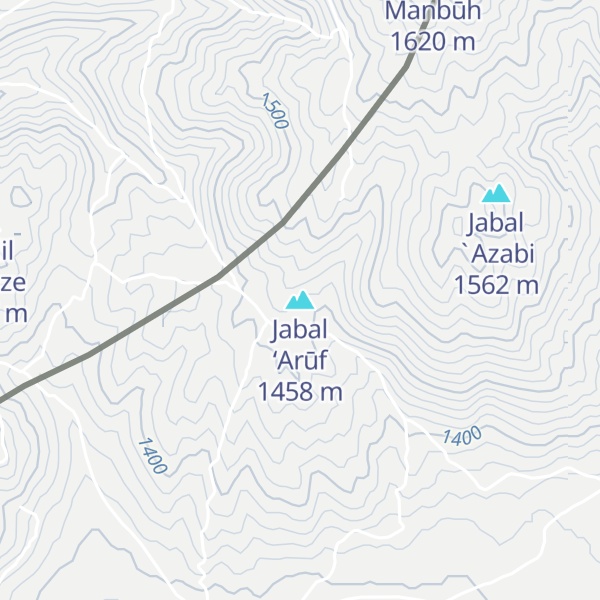 Map of Jabal ‘Arūf