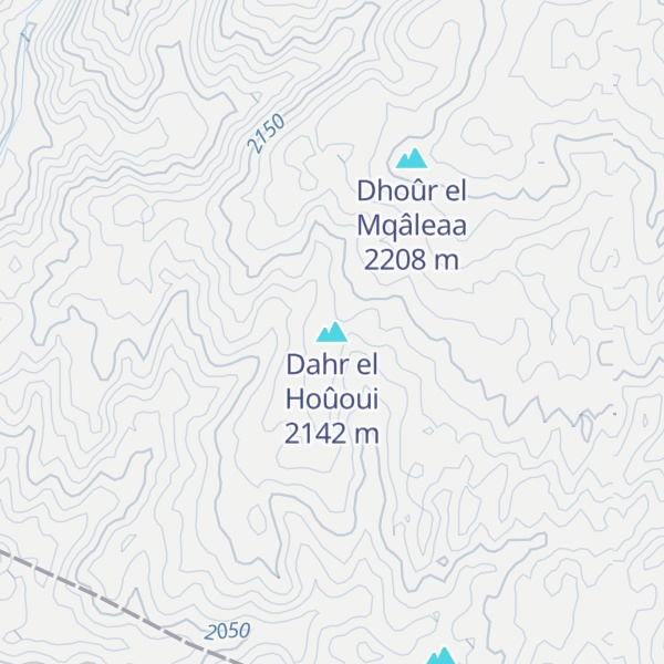 Map of Dahr el Hoûoui