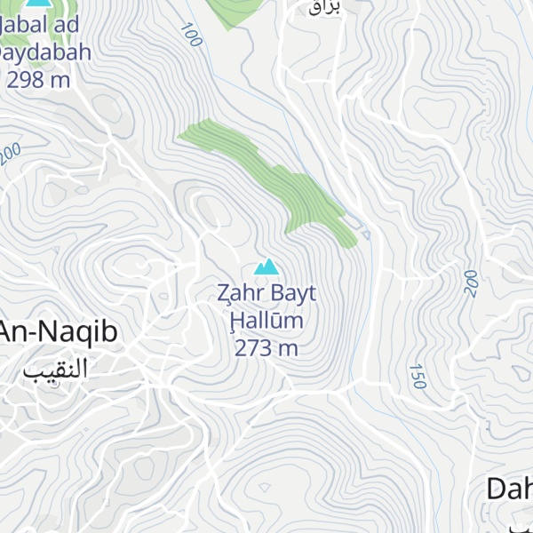 Map of Z̧ahr Bayt Ḩallūm