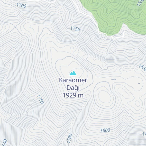 Map of Karaömer Dağı