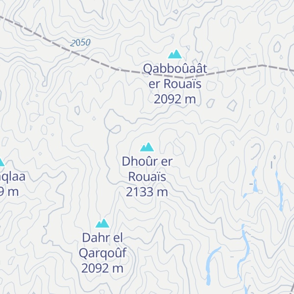 Map of Dhoûr er Rouaïs