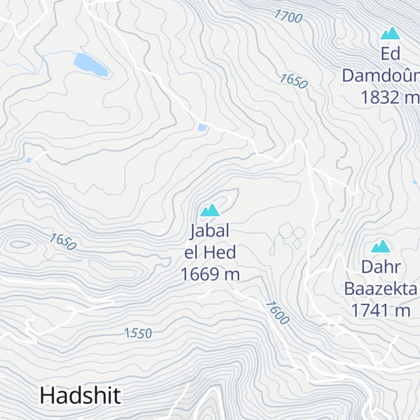 Map of Jabal el Hed