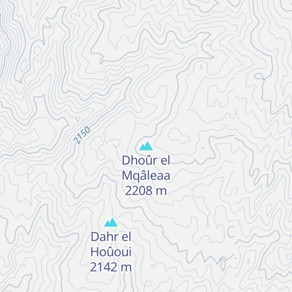 Map of Dhoûr el Mqâleaa