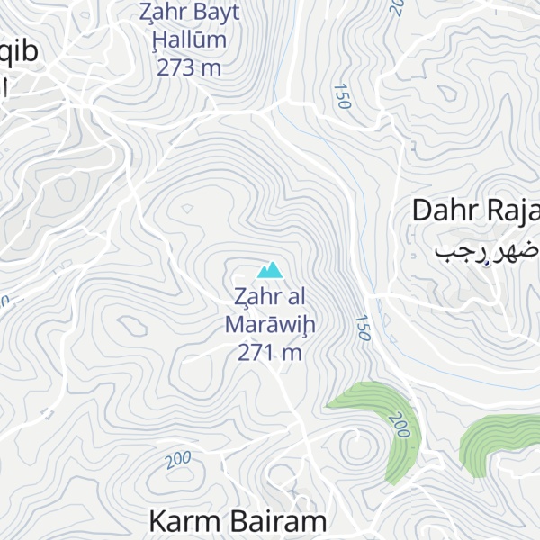 Map of Z̧ahr al Marāwiḩ
