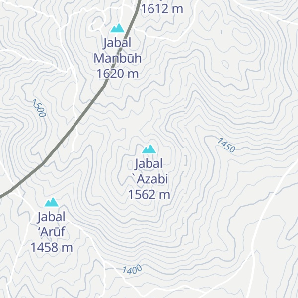 Map of Jabal `Azabi