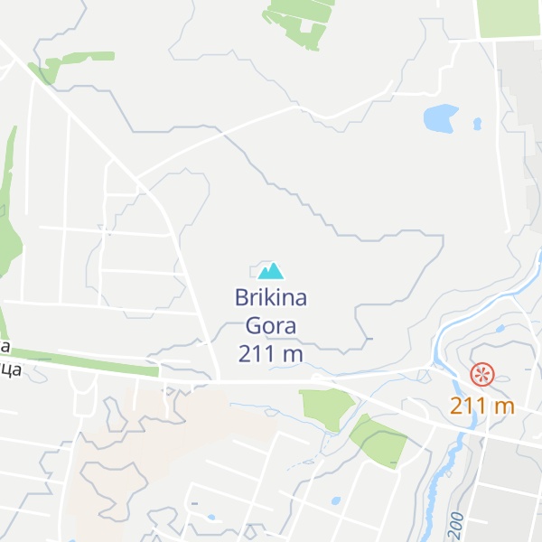 Map of Brikina Gora