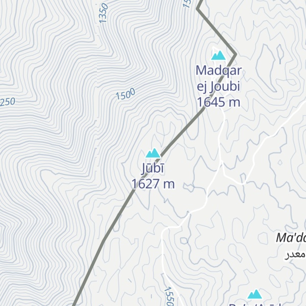 Map of Jūbī