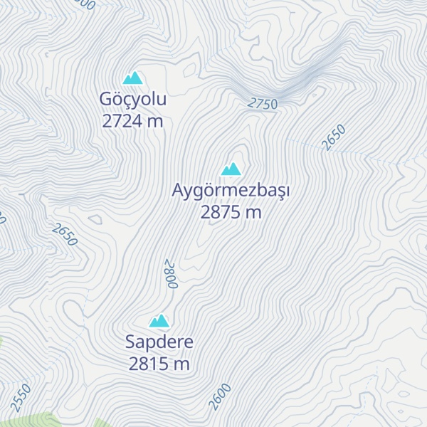 Map of Kartal Dağı