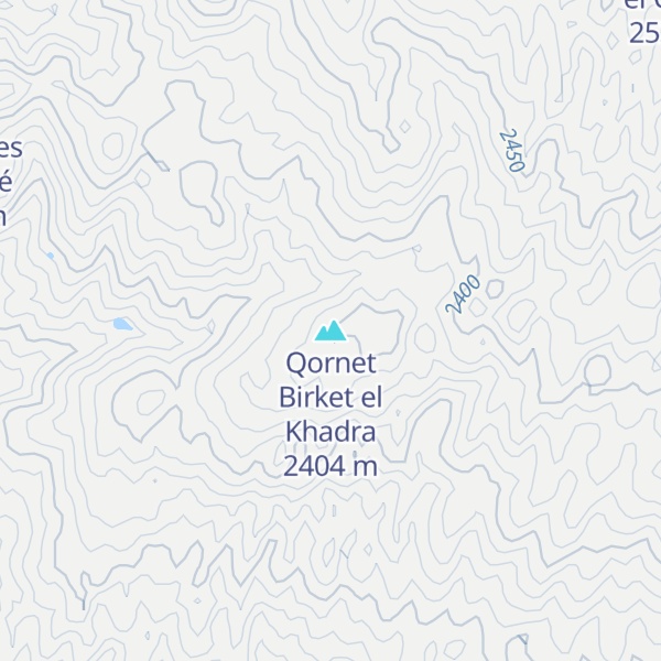 Map of Qornet Birket el Khadra