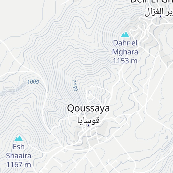 Map of El Qobqaa