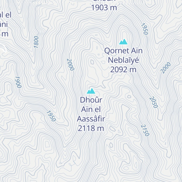 Map of Dhoûr Aïn el Aassâfir