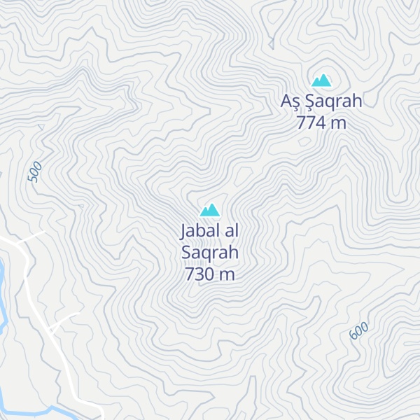 Map of Jabal al Saqrah