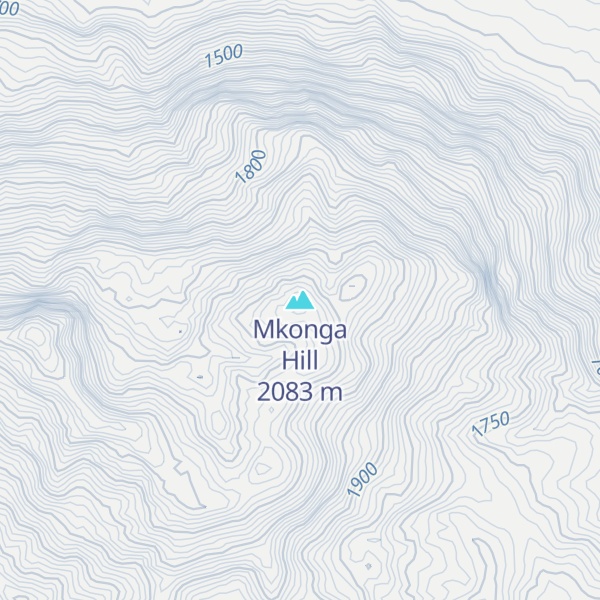 Map of Mkonga Hill