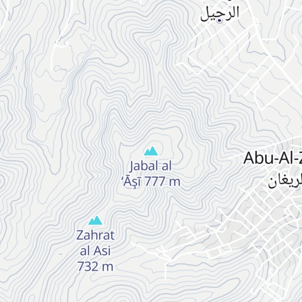 Map of Jabal al ‘Āşī