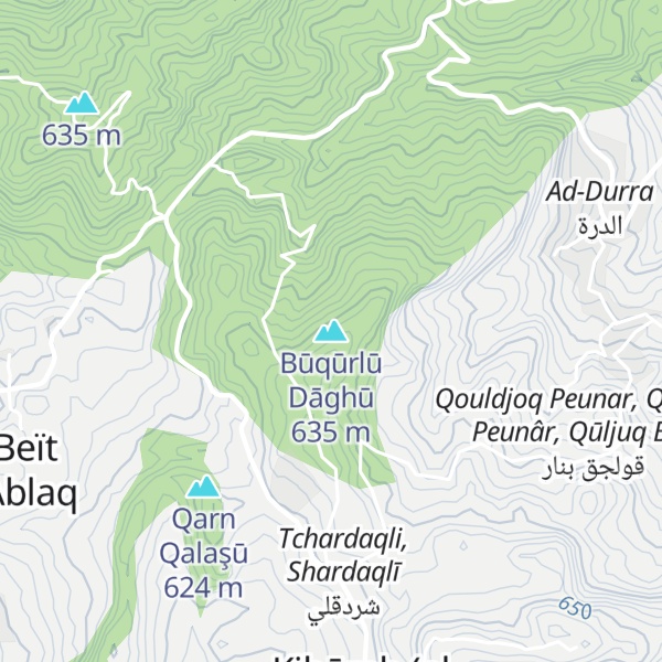 Map of Būqūrlū Dāghū
