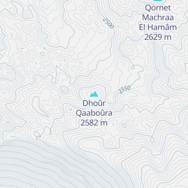Map of Dhoûr Qaaboûra