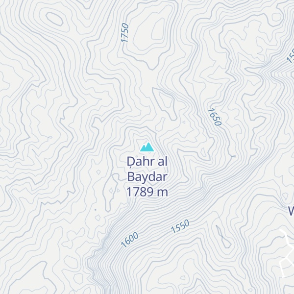 Map of Ḑahr al Baydar