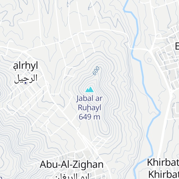 Map of Jabal ar Ruḩayl