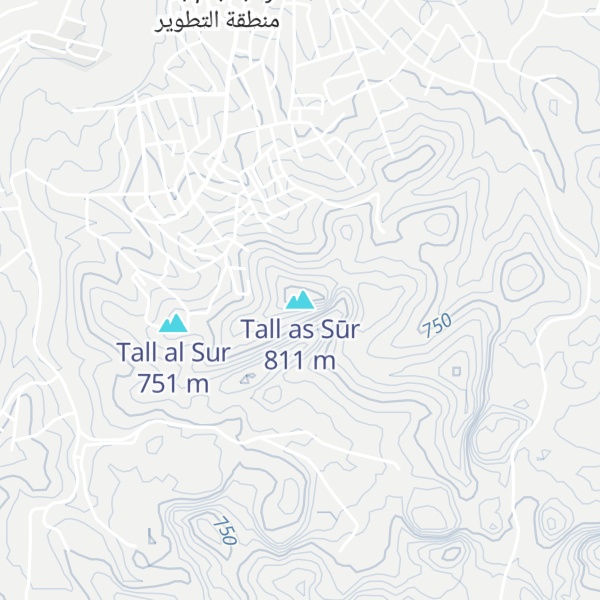 Map of Tall as Sūr
