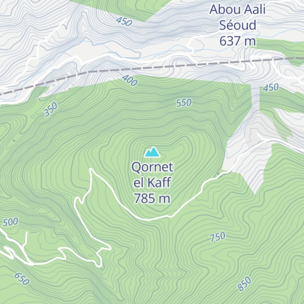 Map of Qornet el Kaff
