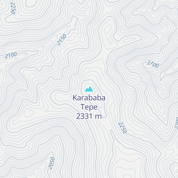 Map of Karababa Tepe