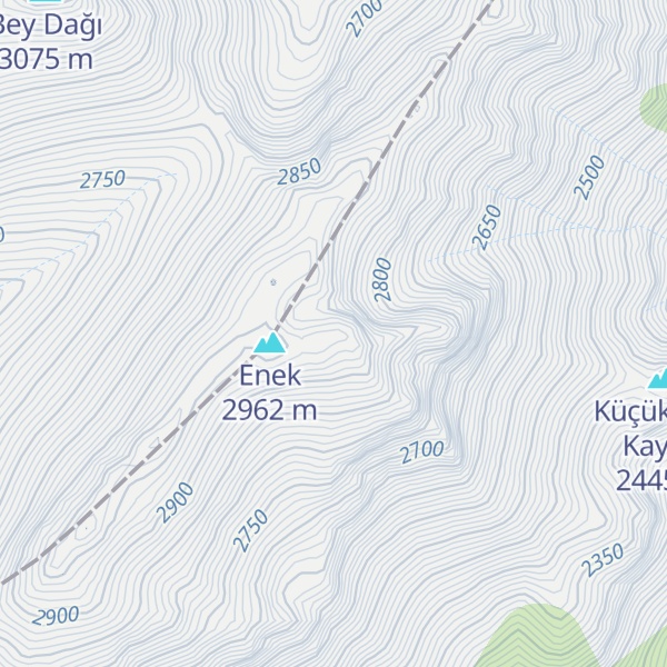 Map of Enek Kayası