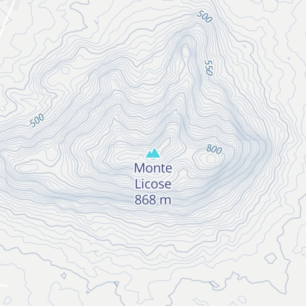 Map of Monte Licose