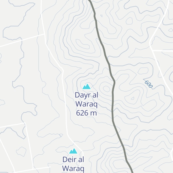 Map of Dayr al Waraq