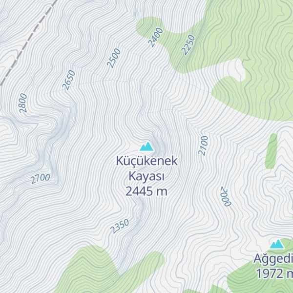 Map of Küçükenek Kayası