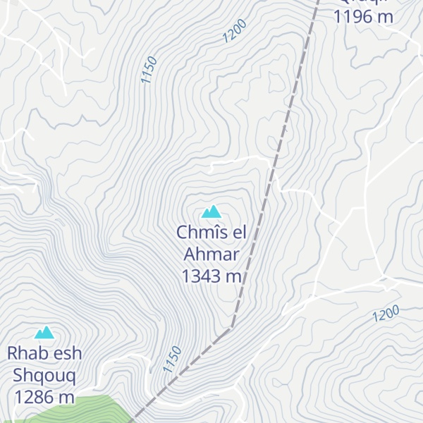 Map of Chmîs el Ahmar