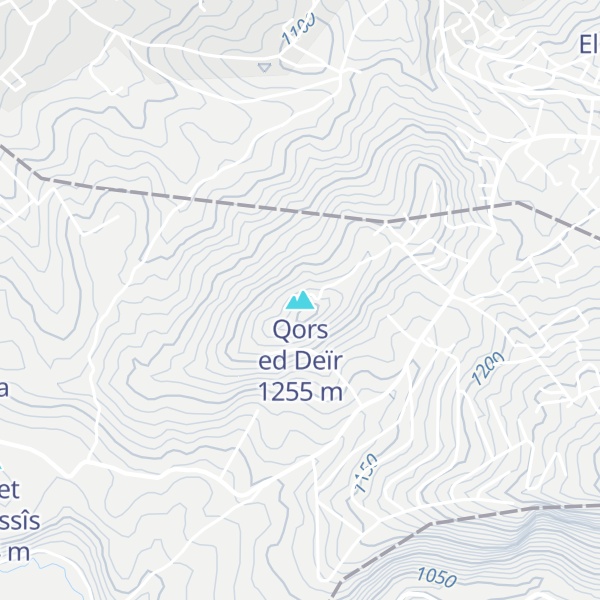 Map of Qors ed Deïr