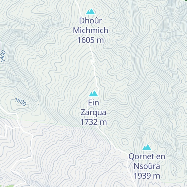 Map of Ein Zarqua