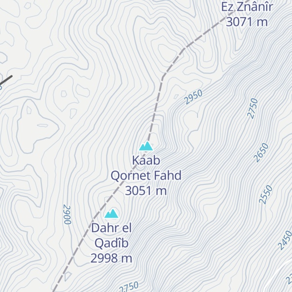 Map of Kaab Qornet Fahd