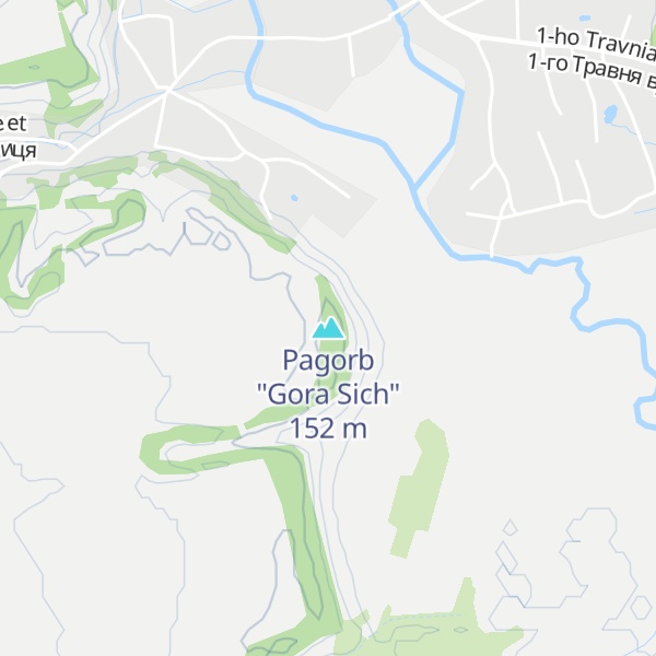 Map of Pagorb "Gora Sich"