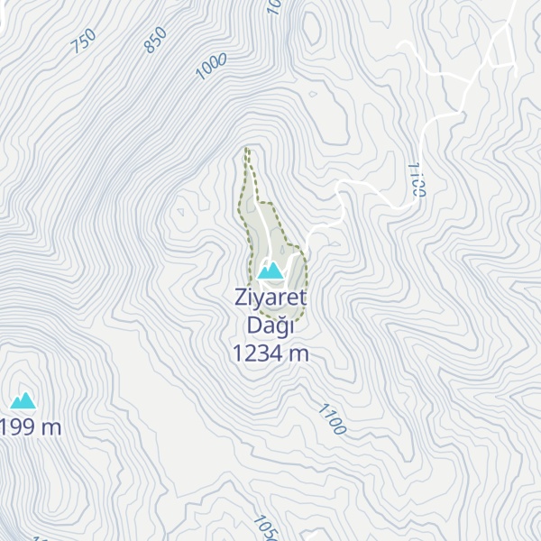 Map of Ziyaret Dağı