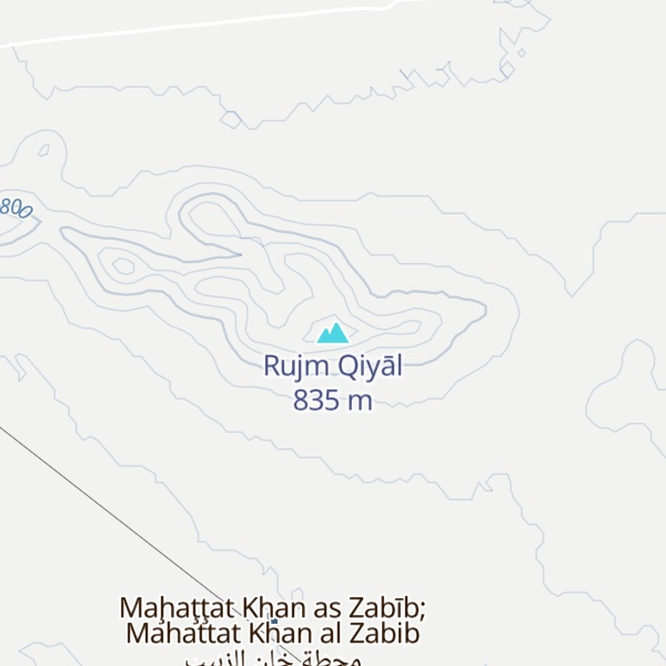 Map of Rujm Qiyāl