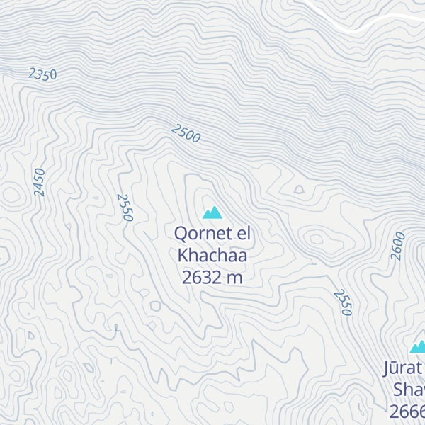 Map of Qornet el Khachaa