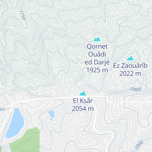 Map of Dahr Kaff el Aasfoûr