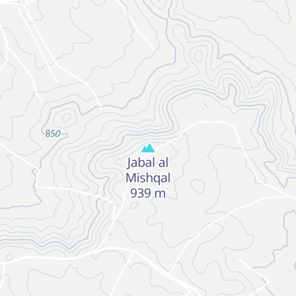 Map of Jabal al Mishqal