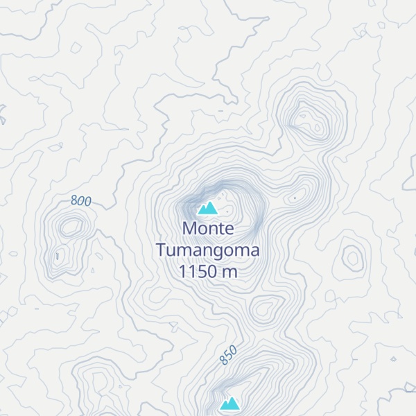 Map of Monte Tumangoma