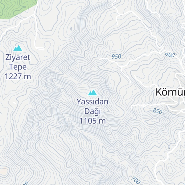 Map of Yassıdan Dağı