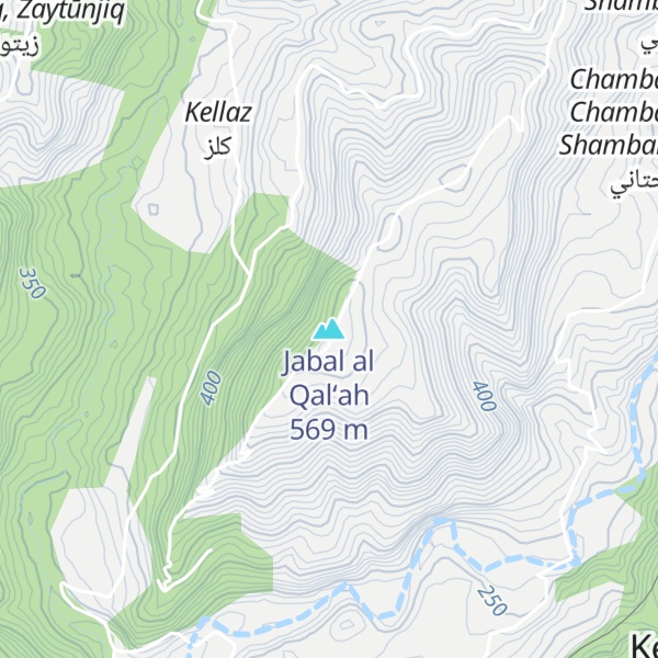 Map of Jabal al Qal‘ah