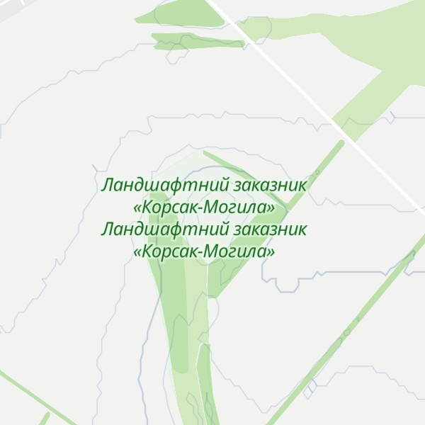 Map of M. Korsak-mogila