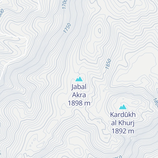 Map of Jabal Akra