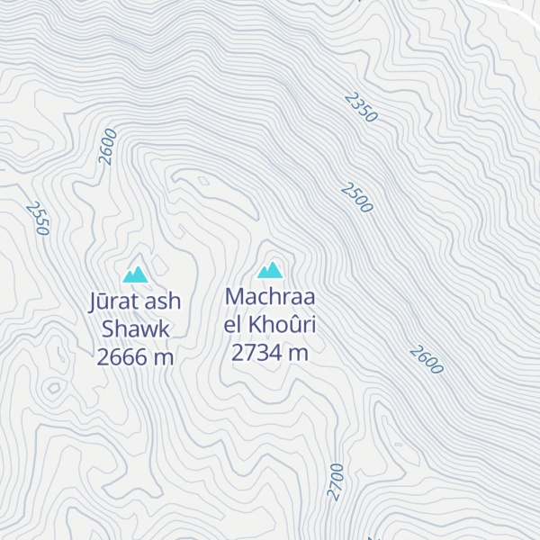 Map of Machraa el Khoûri