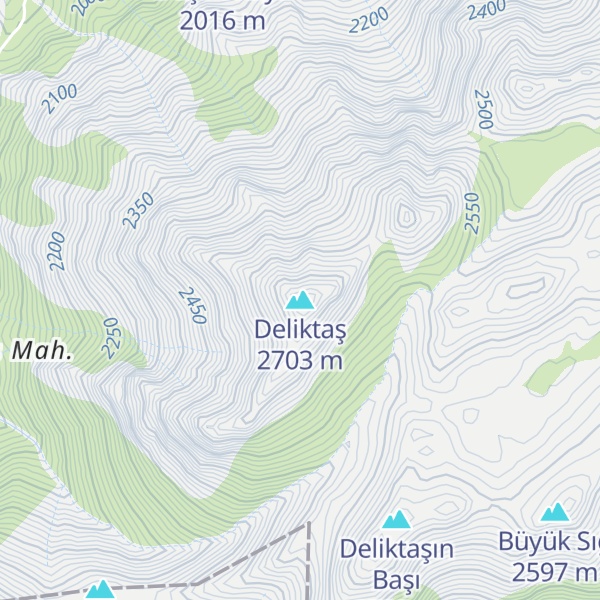 Map of Deliktaş