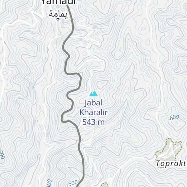Map of Jabal Kharalīr