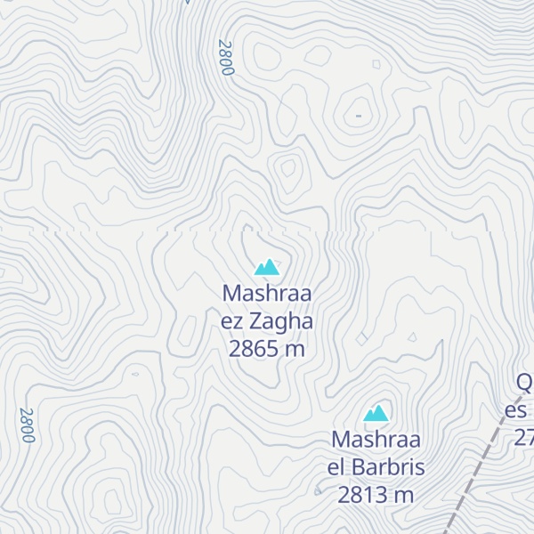 Map of Mashraa ez Zagha