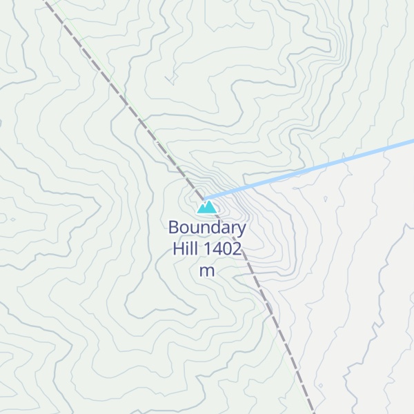 Map of Boundary Hill