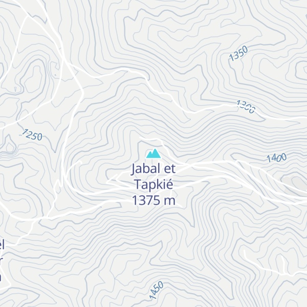 Map of Jabal et Tapkié